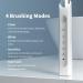 CD-04 Electric Toothbrush for Adults - Wireless Charging 4 Modes Pressure Sensor 240 Days Battery Life - White & Silver - Buy Online on GoSupps.com