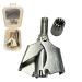 Manual Ear and Nose Hair Trimmer for Men & Women - Battery-Free Waterproof Portable with 12 Sharp Blades and Bonus Nail Clippers