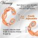 Vicmag 2PCS Copper Rings for Women | Ultra Strength Magnetic 99.99% Solid Pure Copper | Adjustable | Gift Box Included - Buy Online on GoSupps.com