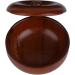 TMISHION Wooden Shaving Bowl with Lid - Men's Shaving Soap Cream Brush Container | Face Cleaning Tools | Foaming Cup with Cover - Buy Online on GoSupps.com