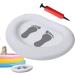 Inflatable Beach Foot Bath - Portable Inflatable Feet Bath Basin | White Swimming Pool Inflatable Basin Foldable Foot Soaking Bath Tub with Pump for Pool Entry Ladder - Buy Online on GoSupps.com