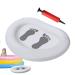 Uitseld Inflatable Beach Foot Bath - Portable Pool Foot Wash Basin Tub | Portable White Pool Footbath with Pump Small Basin for Swimming Pool Clean Feet