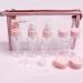 Shop Siege 16-Piece Pink Travel Bottles Set - Leak-Proof Fine Fog Liquid Containers for Shampoo Shower Gel & Cosmetics - Buy Online on GoSupps.com