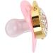 Alomejor Baby Pacifier - Ultra Light Soft Bling Silicone for 6-18 Months Infant (Pink) - Buy Online on GoSupps.com