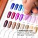 Doumneou 216 Colors Nail Tips Display Book DIY Nail Arts Showing Label Gel Color Graphic Card Painting Display Board Silver - Buy Online on GoSupps.com