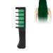 Professional Hair Chalk Comb - Dark Fluorescent Green Temporary Hair Color for Parties & Family Reunions | Washable Hair Dye - Buy Online on GoSupps.com