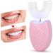 U Shape Electric Sonic Toothbrush 4 Gears Adjust Cold Light Teeth Whitening Device Automatic Adult Toothbrush Oral Care Tool - Buy Online on GoSupps.com
