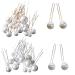 Dzsomt Hair Pearls for Weddings - 36 U-Shape Hairpins & Needles | Elegant Bride Accessories | Perfect for Prom & Parties - Buy Online on GoSupps.com