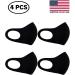 Unik Cloth Face Covers Economy Pack of 4 | Thin Breathable Single Layer | Washable & Reusable Mask | Unisex | Laser Cut - Black - Buy Online on GoSupps.com