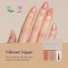 Pluchke 3pcs Vegan Nail Polish Set Halal-friendly Peach Rose 0.51 fl oz - Air & Water Permeable, Low-Odor, Cruelty-Free Glossy Polish - Buy Online on GoSupps.com