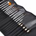 Set of 20 Evvie Nail Art Brushes in Black Case - Perfect for Precision Nail Designs | International Shipping Available - Buy Online on GoSupps.com