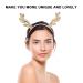 Frcolor 2-Piece Glitter Christmas Antler Hair Tie Set - Reindeer Anti-Strap Holiday Decor for New Year - Buy Online on GoSupps.com