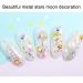 6 Pcs Gold Star Moon 3D Nail Art Charms for Women - Nail Decor Accessories - Buy Online on GoSupps.com