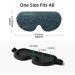 Cozicroo 3D Contoured Sleep Eye Mask - Adjustable Strap, Cotton Material, Cyan Color - Achieve Total Darkness for Better Sleep - Buy Online on GoSupps.com