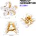 Small Hair Clips Mini Pearl Claw Clip 15 Pcs Small Flower Hair Bangs Clips White Wedding Hair Accessories for Women Girls Brides - Buy Online on GoSupps.com