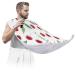 Fruit Cherry Paint Beard Bib Apron Beard Bib Hair Catcher for Men Shaving and Trimming Non-Stick Waterproof Beard Cape Grooming Cloth with 2 Suction Cups Gifts for Men