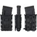 IDOGEAR Rifle Magazine Pouch - Universal MOLLE Soft Shell Mag Carrier for 5.56mm/7.62mm Mags in Black - Buy Online on GoSupps.com