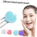 minkissy Handheld face Brush Washing Device Manual face face exfoliator Double Sided Double Side face Brush Silica Gel Heart-Shaped face Scrubber exfoliator Facial Cleansing Brush Scrubber 9.8x8.4cm - Buy Online on GoSupps.com