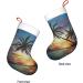 Ffexs Pier Lights Velvet Christmas Socks One Size Tropical Sunset for New Year & Holiday Cheer - Buy Online on GoSupps.com
