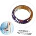 COLLBATH 1pc Epoxy Resin Bracelet Woodsy Decor Bangle Bracelets for Women Dried Flower Wooden Waist Acrylic Bangle Women Dried Flower Bracelet Cuff Bracelet Dried Flowers Hanfu - Buy Online on GoSupps.com