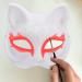 HOLIDYOYO Cat & Fox Mask - Hand-Painted White Paper Mache DIY Animal Mask for Unique Creations - Buy Online on GoSupps.com