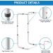 Blanket Lifter for Feet Sheet Riser Height Adjustable Relieve Pressure Foot Tent Blanket Support Holder Recovery with 4 Clips for Surgery - Buy Online on GoSupps.com