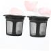 Zerodeko Coffee Filter Cups 2pcs Practical Shop Accessory Filters Coffee Filtering Useful Cups Home for Ml/g Black Machine - Buy Online on GoSupps.com