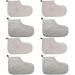 FOMIYES 4 Pairs Wax Therapy Warm Foot Cover Paraffin Foot Treatments Paraffin Wax Warming Foot Cover Wax Bath Liners Paraffin Wax Cover Wax Foot Bag Wax Socks Wax Foot Cover Mitts Plush