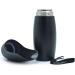 Vivaglory 750ml Dog Water Bottle - Portable Leak-Proof Stainless Steel Drinking Bottle with Large Trough for Walking & Hiking - Classic Black - Buy Online on GoSupps.com