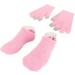 Qukaim Repair Spa Gloves Socks Moisturizing Gel Gloves Socks Set Touch Screen Spa Gloves Socks for Dry Cracked Hands Feet Pink - Buy Online on GoSupps.com