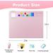 Pradory 20x16 Large Silicone Art Mat for Kids - Non-Stick Crafting Mat with Paint Dividers, Water Cup, and Sponge - Perfect for Crafts, Painting, Resin, Clay - Pink - Buy Online on GoSupps.com