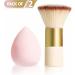 Professional Makeup Brush and Sponge Set - Beauty Blenders Concealer Sponge Makeup Kabuki Foundation Brush for Stippling Liquid Blending Face Brush Super Soft & Non Latex (2 PC) - Buy Online on GoSupps.com
