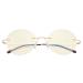 CessBlu Rimless Progressive Reading Eyeglasses Round Multifocus Readers Blue Light Blocking Women Gold 1.75 x