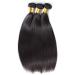 Brazilian Straight Hair Extensions - 100% Virgin Human Hair Bundles (3x10 - 210g) Natural Black Color - Buy Online on GoSupps.com