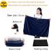 WLP Electrically Heated Wrapper - USB Heated Flannel Blanket | Portable Overload Comfort in Dark Gray - Buy Online on GoSupps.com