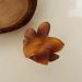 sxvbdway Frosted Hair Clip Flower Claw Women 3d Shape Grip Anti-slip Teeth Back Head Texture Large Dark Brown - Buy Online on GoSupps.com