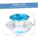 Gogogmee Clear Nail Polish 1pc Nail Art Crystal Cup Nail Glassware Tools Octagon Cup for Nail Art Pen Holder Care 7.5x6cm Blue - Buy Online on GoSupps.com