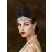 SWEETV 1920s Flapper Headband - Rhinestone Feather Great Gatsby Hair Accessories (Black) - Buy Online on GoSupps.com