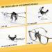 Ultra-Light Clip-On Reading Glasses Magnifiers - 3.5x Blue Light Blocking for Men & Women - Transparent Design - Buy Online on GoSupps.com