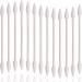 Cotton Swabs 800 Pieces, Double Precision Tips with Paper Stick, 4 Packs of 200 Pieces (Double Pointed)