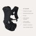 MiaMily Hipster Essential Baby Carrier | 3 Carry Positions | Built-in Storage | Adjustable Waist Belt | Black | For Babies and Toddlers (4m to 4y) - Buy Online on GoSupps.com