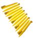 9 Inch Plastic Tent Stakes -12 pcs Heavy Duty and Larger Durable Tent Pegs Spike Hook for Campings Outdoor and Garden Lawn, Sturdy Canopy Stakes Accessories Suitable for Sand Beach Woods 12 Pcs-Yellow