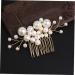 FOMIYES Pearl Comb Pearl Hair Clips Bride Hair Comb Bridal Headpieces for Wedding Hair Bling Wedding Hair Jewelry Pearls Headpiece Bridal Hair Gold Tiara Accessories Miss The Flowers Alloy - Buy Online on GoSupps.com