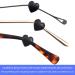 KECHIO Heart-Shaped Silicone Eyeglass Ear Grips - Anti-Slip Retainers for Glasses - Black/White - Buy Online on GoSupps.com