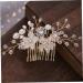 Housoutil Bridal Hair Comb Wedding Hair Comb Twist Beads Crystal Bride - Buy Online on GoSupps.com