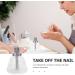 Baluue Push-down Dispenser Bottle - Empty Refillable Pump Bottle Empty Cleaner Storage Bottle for Nail Polish Remover Liquid - Buy Online on GoSupps.com