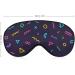 80s 90s Memphis Shape Sleep Mask - Adjustable Strap Eye Cover for Sleeping and Travel - Blocks Light for Night and Nap - Unisex Design - Buy Online on GoSupps.com