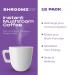 ShroomzUp Mushroom Coffee Instant - 15 Pack with Lions Mane, Reishi, Chaga & Cordyceps Mushrooms - Vegan Nootropic Coffee for Focus - Arabica & Robusta Blend - Buy Online on GoSupps.com