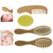 Baby Hair Brushes Comb Set Goat Bristles Bath Brush Shower Scalp r Tool 4 Pieces Practical - Buy Online on GoSupps.com