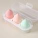 XMOSNZ 3pcs Makeup Sponge Set with Storage Case - Vegan Latex-Free Foundation Blending Sponges in Cream Pink (3 Count) - Buy Online on GoSupps.com